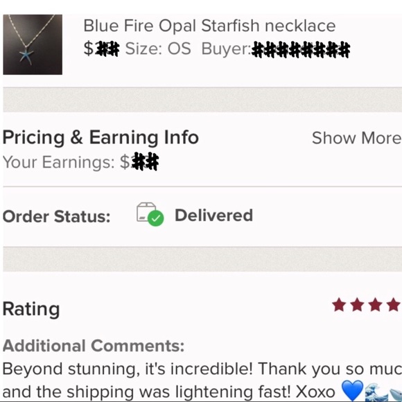 Blue fire Opal Necklace 5 ⭐️ Rated!!! - Picture 5 of 8